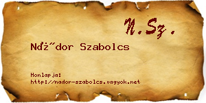 Nádor Szabolcs névjegykártya